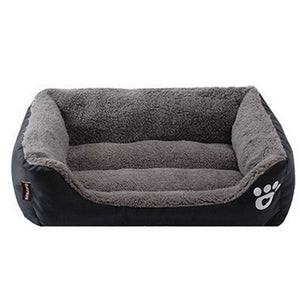 (S-3XL) Large Pet Cat Dog Bed 8Colors Warm Cozy Dog House Soft Fleece Nest Dog Baskets Mat Autumn Winter Waterproof Kennel #1