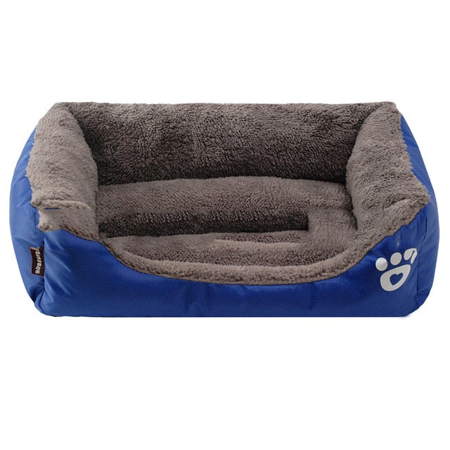 (S-3XL) Large Pet Cat Dog Bed 8Colors Warm Cozy Dog House Soft Fleece Nest Dog Baskets Mat Autumn Winter Waterproof Kennel #1